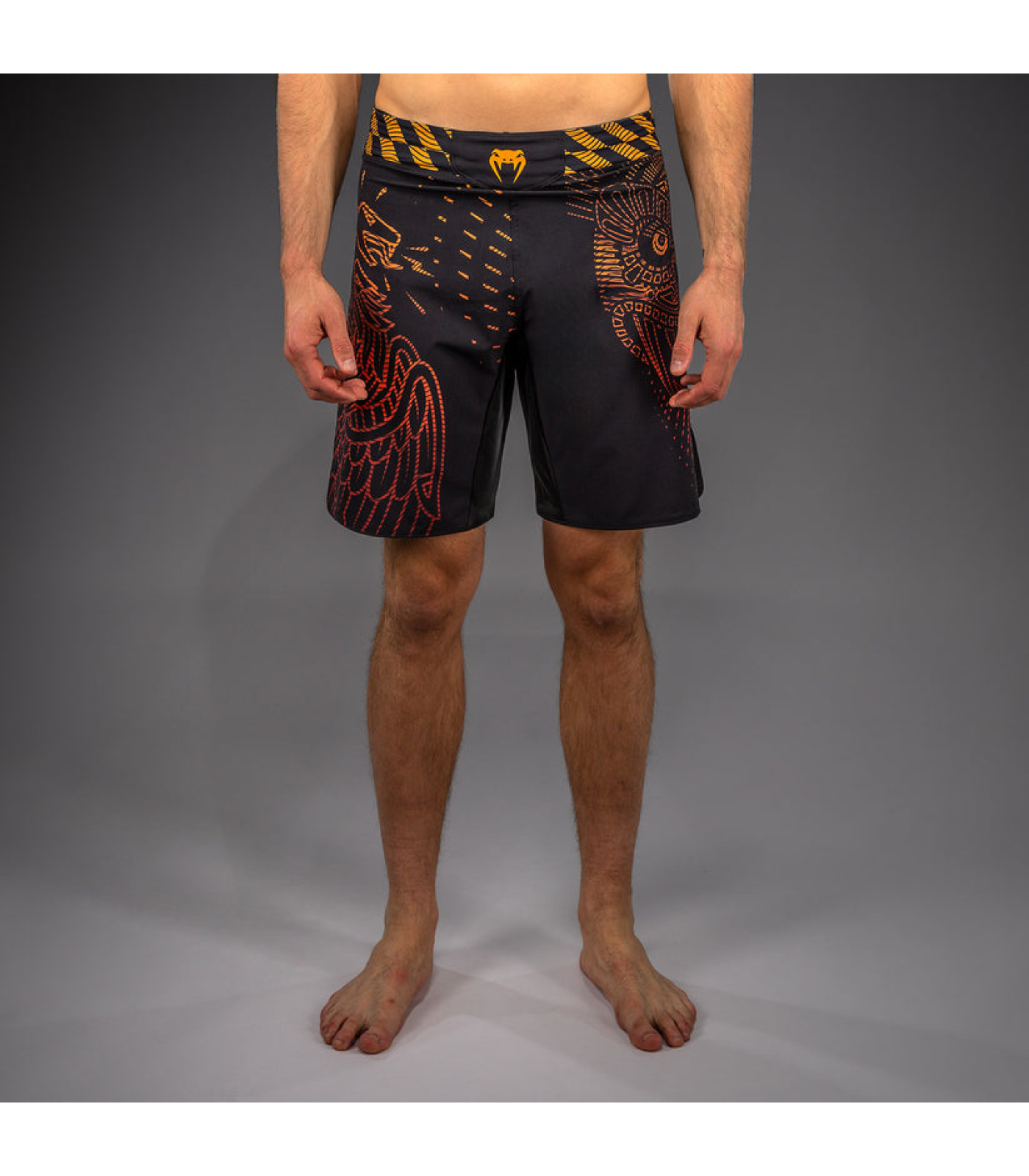Шорти - Venum Quetzal Fury Fightshorts - Black/Fury Red/ Tangerine​